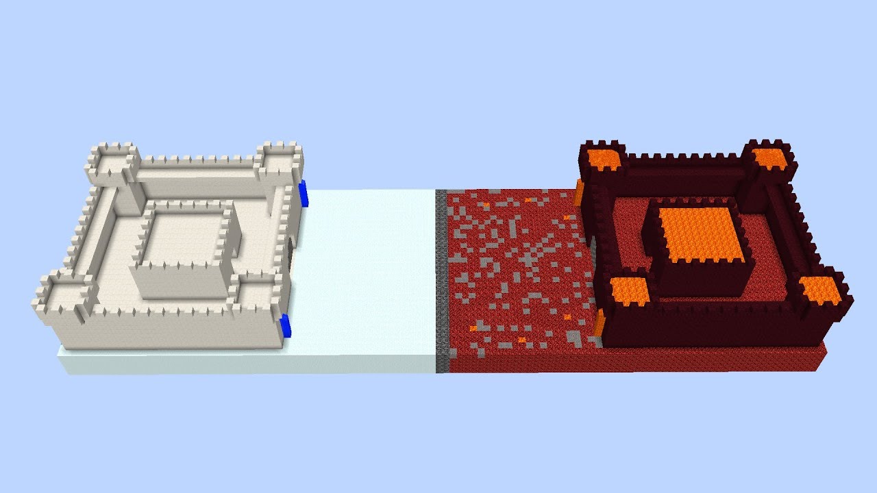 Minecraft HEAVEN VS HELL BATTLE Clay Soldiers! • Angels VS Demons