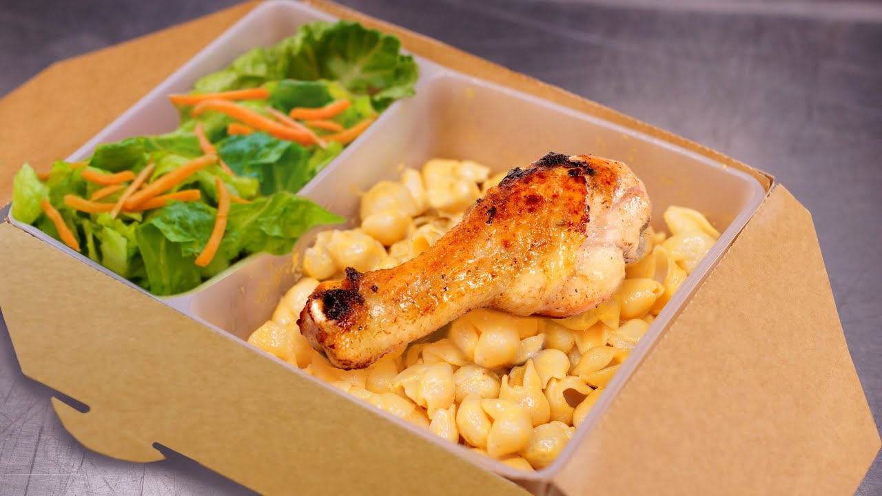 Let's Eat! Roasted Drum with Buffalo Mac & Ranch - American Flavor Trends