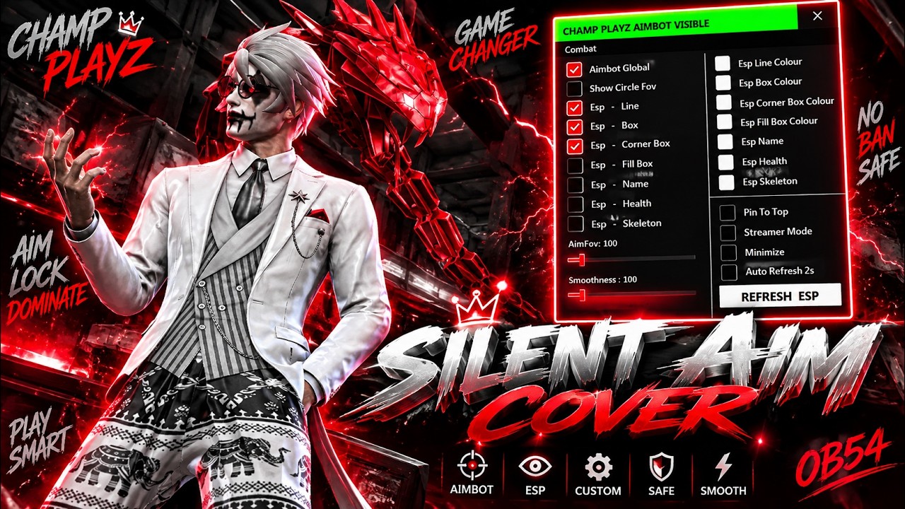 FREE FIRE PC PANEL OB55 💻 FREE FOR 10 DAY 🎯 INTERNAL PANEL | 100% ANTIBAN SAFE ✅