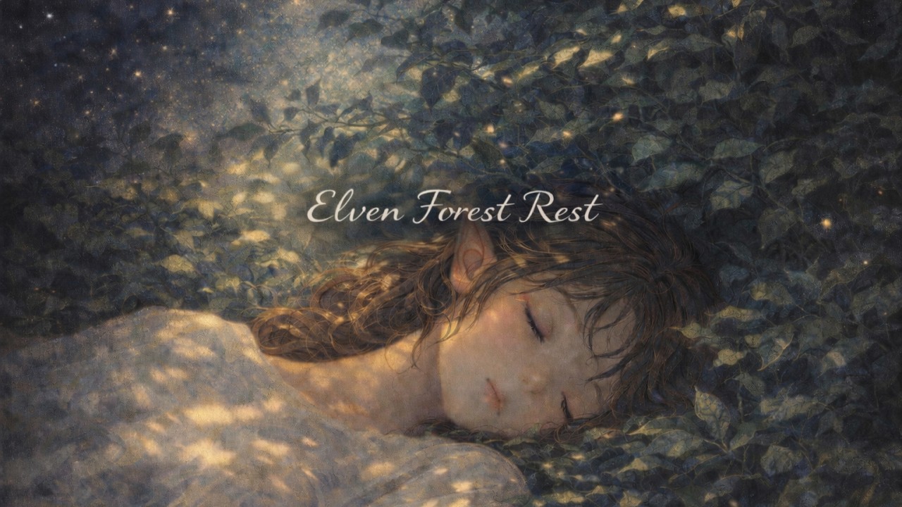 [Playlist] Elven Night Rest | Whispers of Golden Moonlight 🌙 (Fantasy ✦ Healing Music)