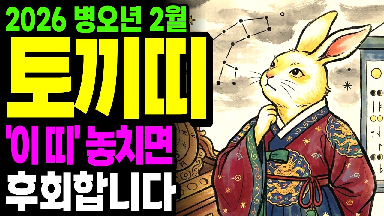 2월 23일 토끼띠에게 막혔던 돈줄이 터집니다 당장 동쪽 창문부터 여십시오