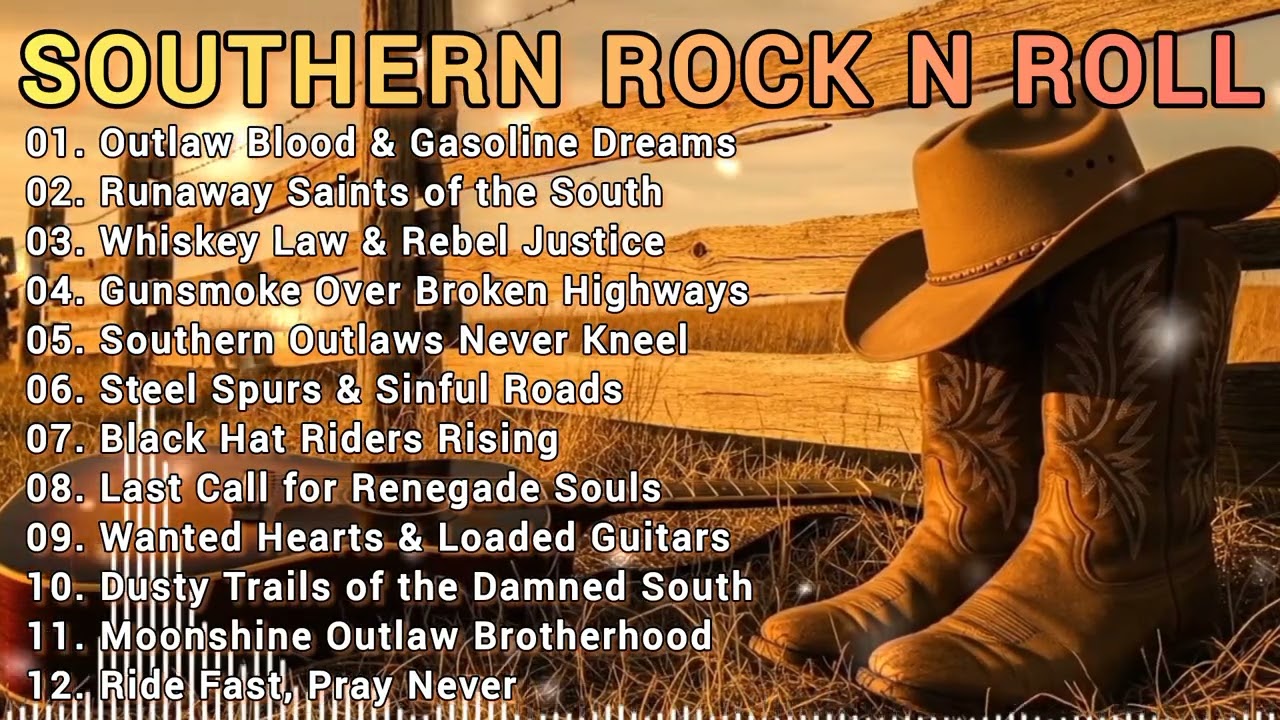 Southern Rock Country Hits 🎶 Trending Outlaw Rock & Roll Mix | Best Driving Music