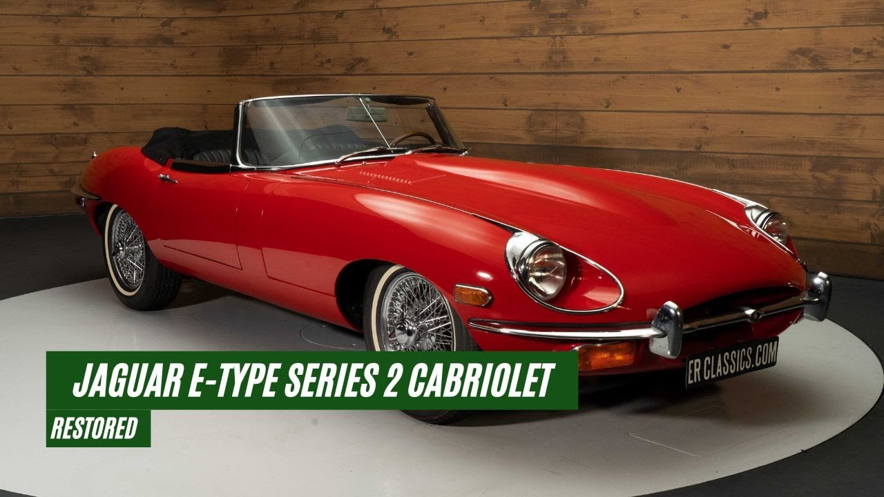 Jaguar E-Type Series 2 Cabriolet | Restored | History known | 1969 -VIDEO- www.ERclassics.com
