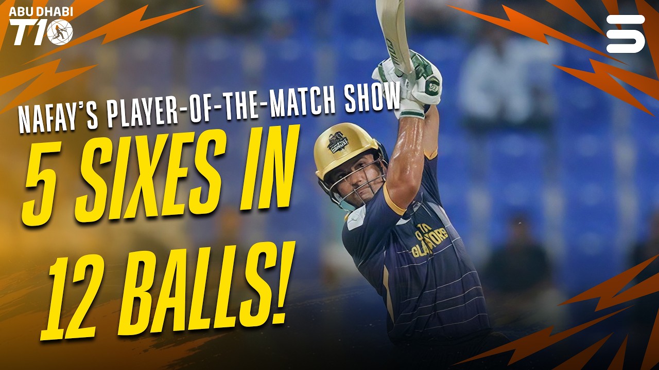 Khawaja Nafay&rsquo;s 12-Ball Blitz: 45* & 5 Sixes | Abu Dhabi T10 Highlights | ZR1