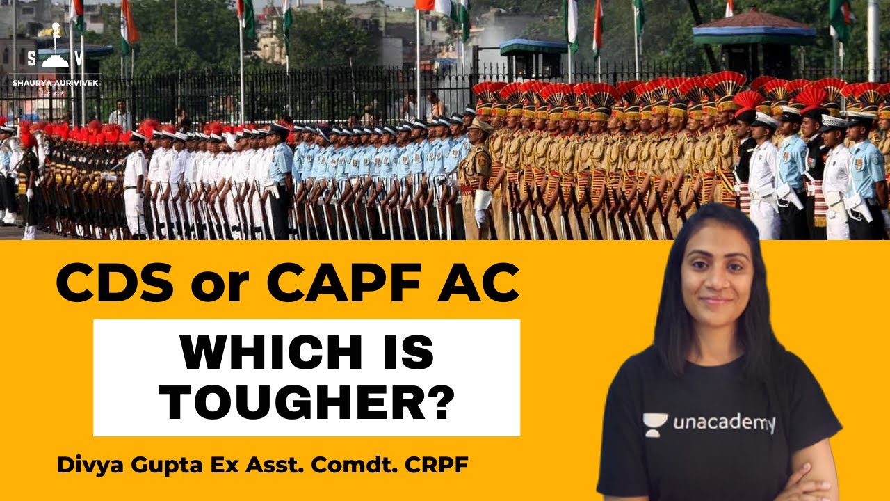 Which is tougher? CDS or CAPF ? | CDS | CAPF AC | Divya Gupta Ex Asst. Comdt. | SAV