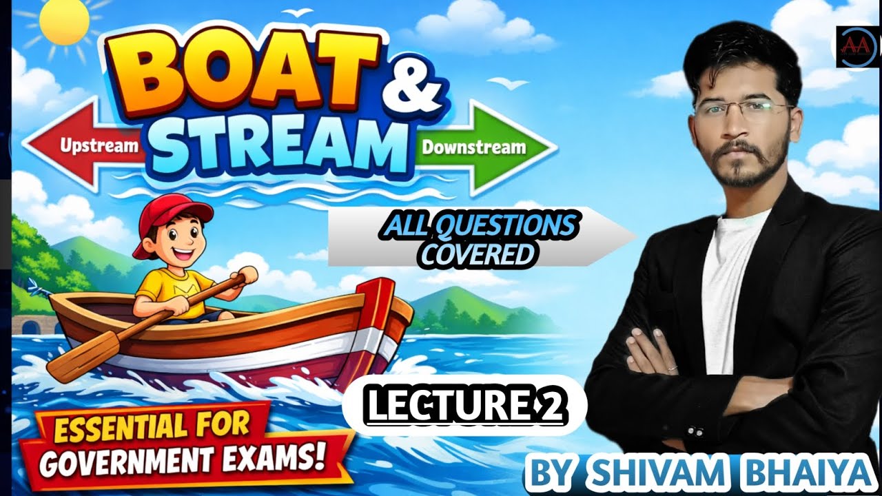 Boat & stream (नाव धारा) | TSD | lecture 2 | SSC | RAILWAY | ESB | CGL | #ssc #maths #BOAT #stream