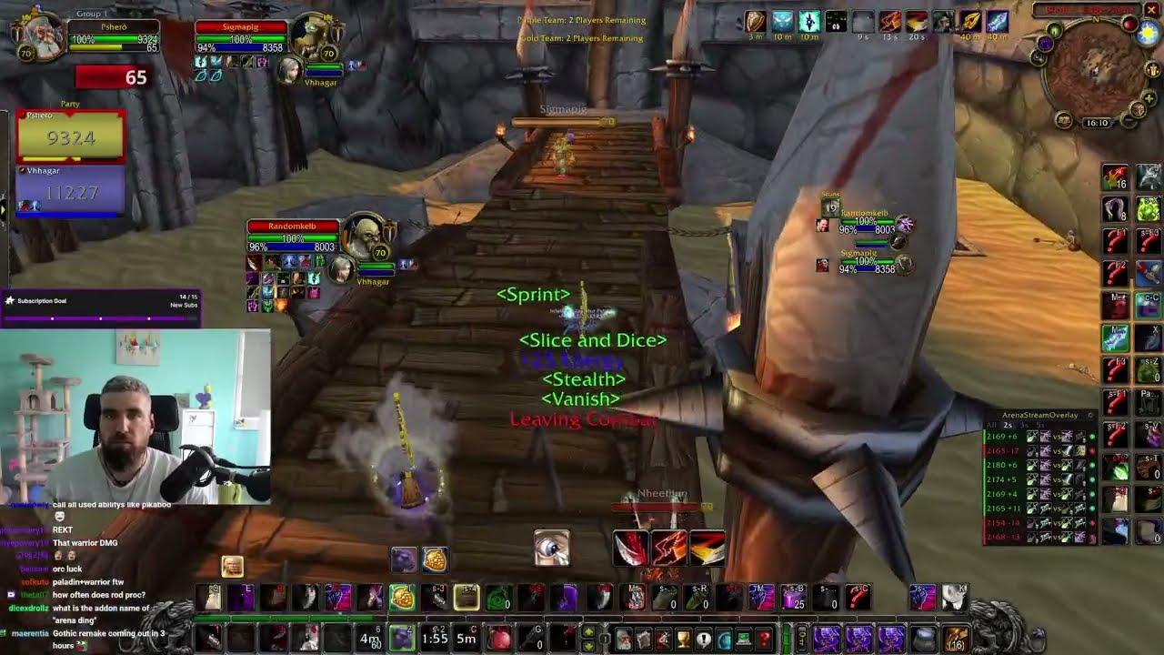 I finally got Rod of the Sun King - Rank 1 Gladiator Rogue TBC arena