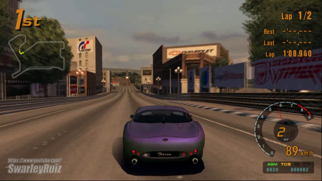 Gran Turismo 3 A-Spec PS2 | Seattle Circuit | TVR Tuscan Speed 6 '00