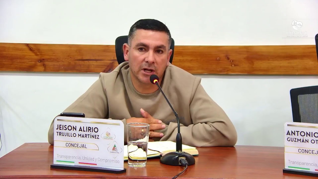 Sesión Extraordinaria Concejo Municipal La Unión Antioquia
