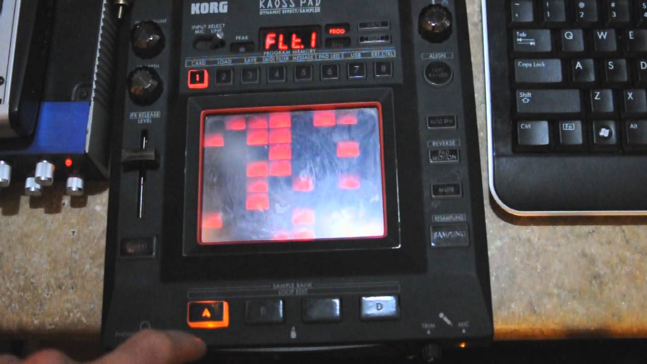 KORG KP3 KAOSS PAD - Пример использования триггера