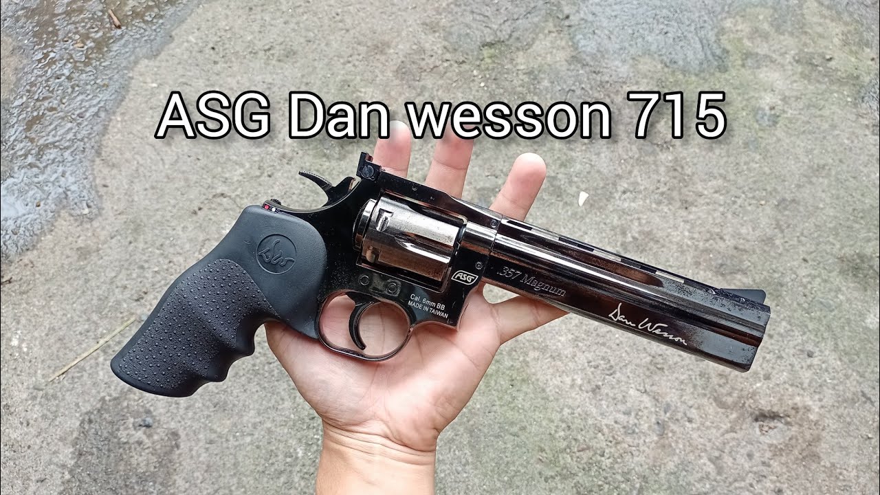 Plinking with my ASG Dan wesson 715 Airsoft Revolver