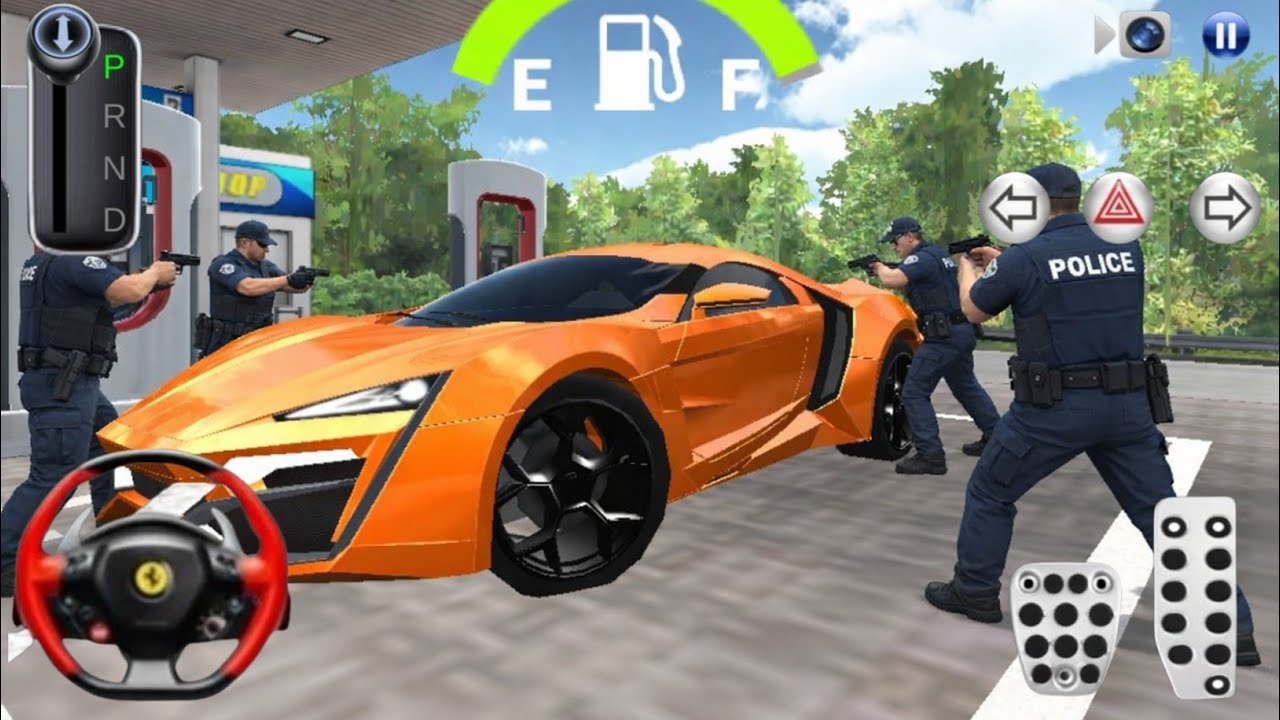 🚔Police captured 🔥hijack A Brand New Luxurious Lamborghini || 3d driving class2 || #cargame #games 