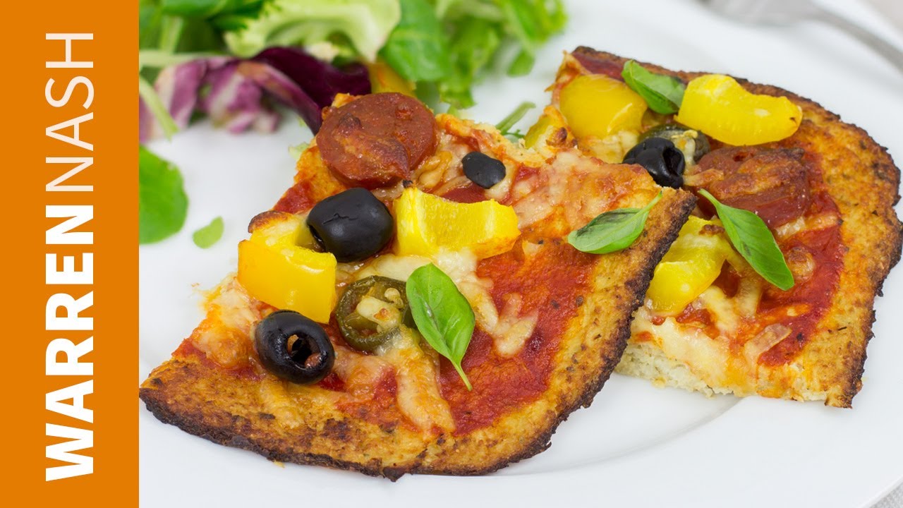 Cauliflower Pizza Crust Recipe - Tasty low calorie base - Recipes by Warren Nash