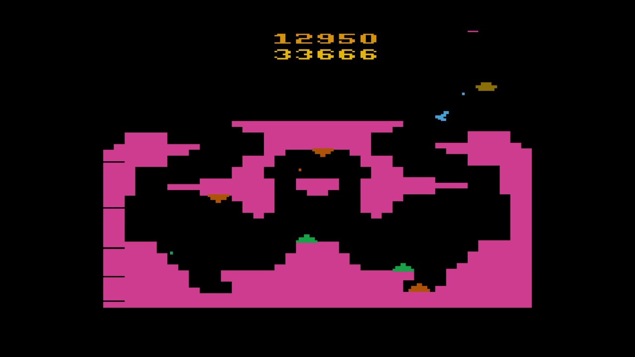 GRAVITAR. Atari 2600 version. (1982)   And kids moan about bad graphics in modern games