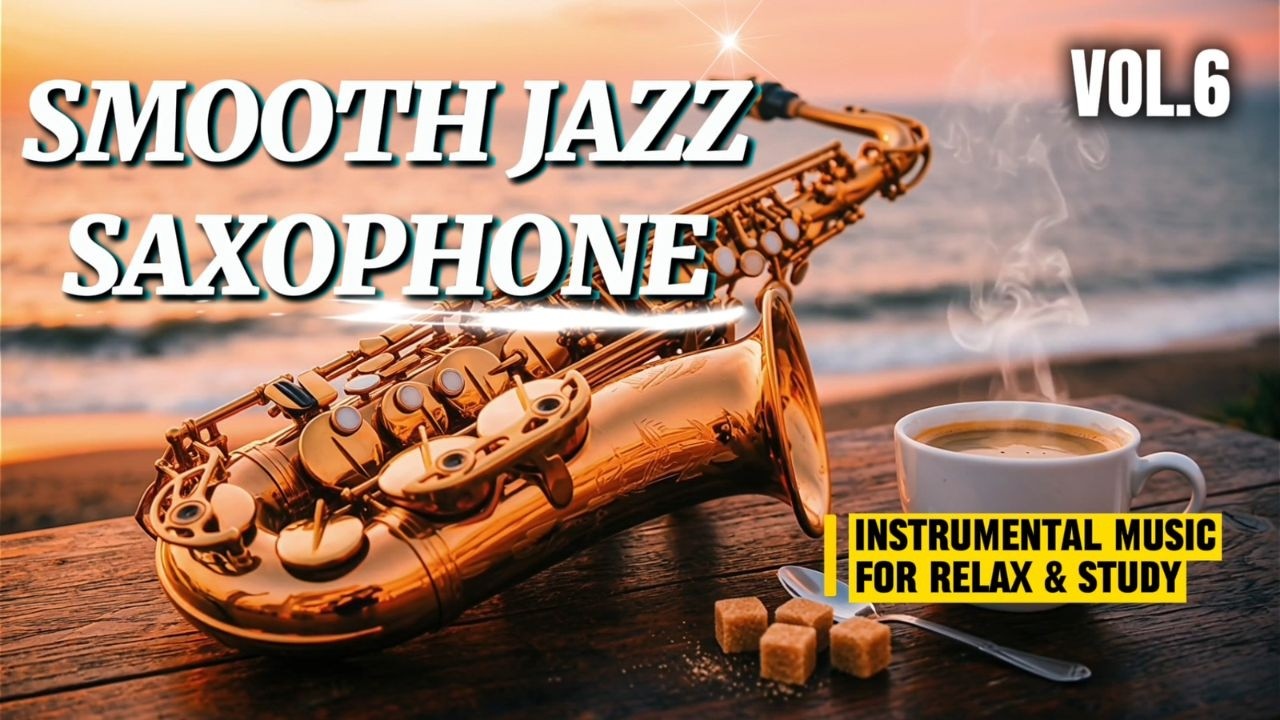 Relaxing Jazz Instrumental Music 🎷Calm & Soothing Jazz for Study, Work, Sleep & Coffee Shop Ambience