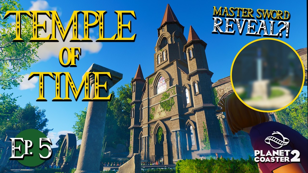 TEMPLE OF TIME Drop Tower Ride in Planet Coaster 2 (Part 2) | Hyrule Park Series Ep. 5