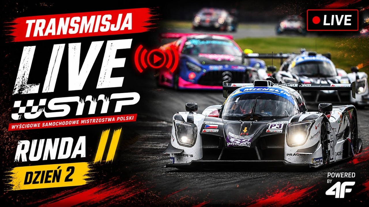 WSMP POWERED BY 4F | NA ŻYWO - 2. RUNDA 2026 | DZIEŃ 2 | WYŚCIGOWE SAMOCHODOWE MISTRZOSTWA POLSKI