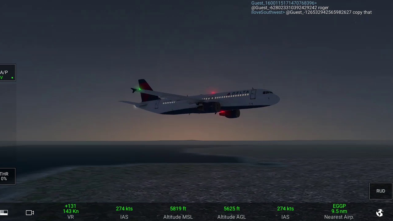 Real Flight Simulator a320 Delta full Flight (🇬🇧Liverpool To Manchester🇬🇧)