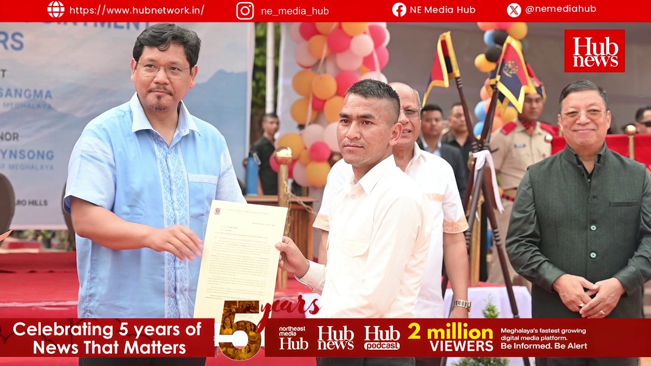 CM Conrad Sangma Distributes 2,968 Appointment Letters in State’s Largest Police Inductions