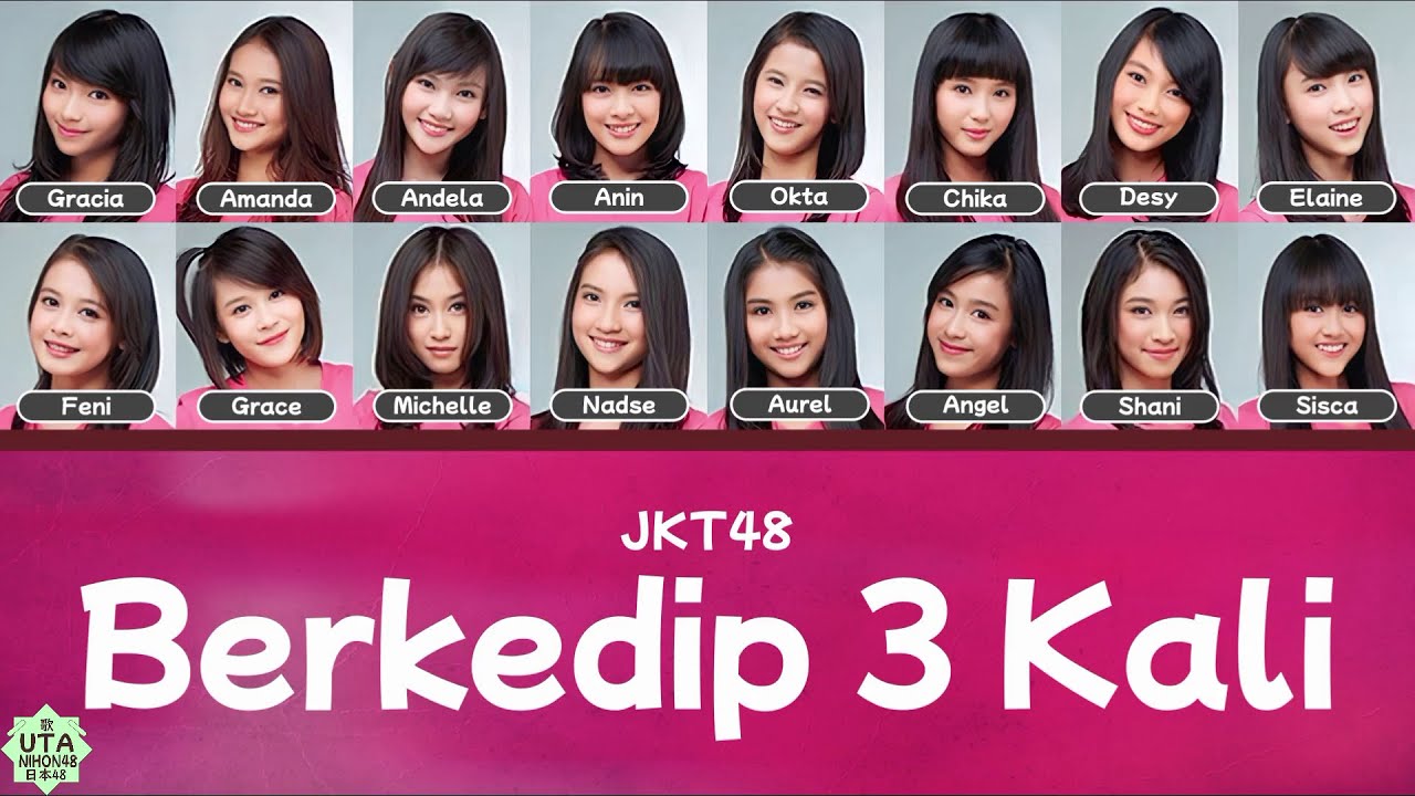 [Color Coded] JKT48 - Wink wa 3 Kai (Berkedip 3 kali) Lirik KAN/IDN/ENG