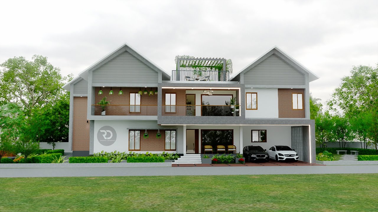 5BHK | Modern | Home Tour | D5Render | Riddha Designs | Courtyard | 4K | 3d Animation
