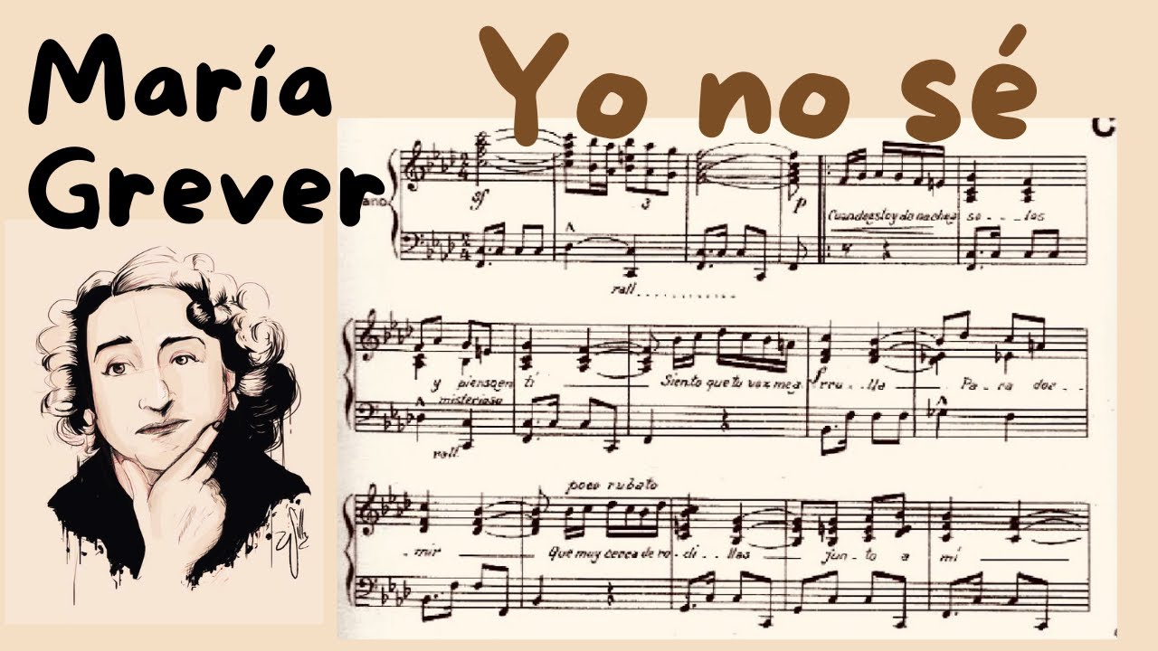 Yo no sé (piano) - María Grever