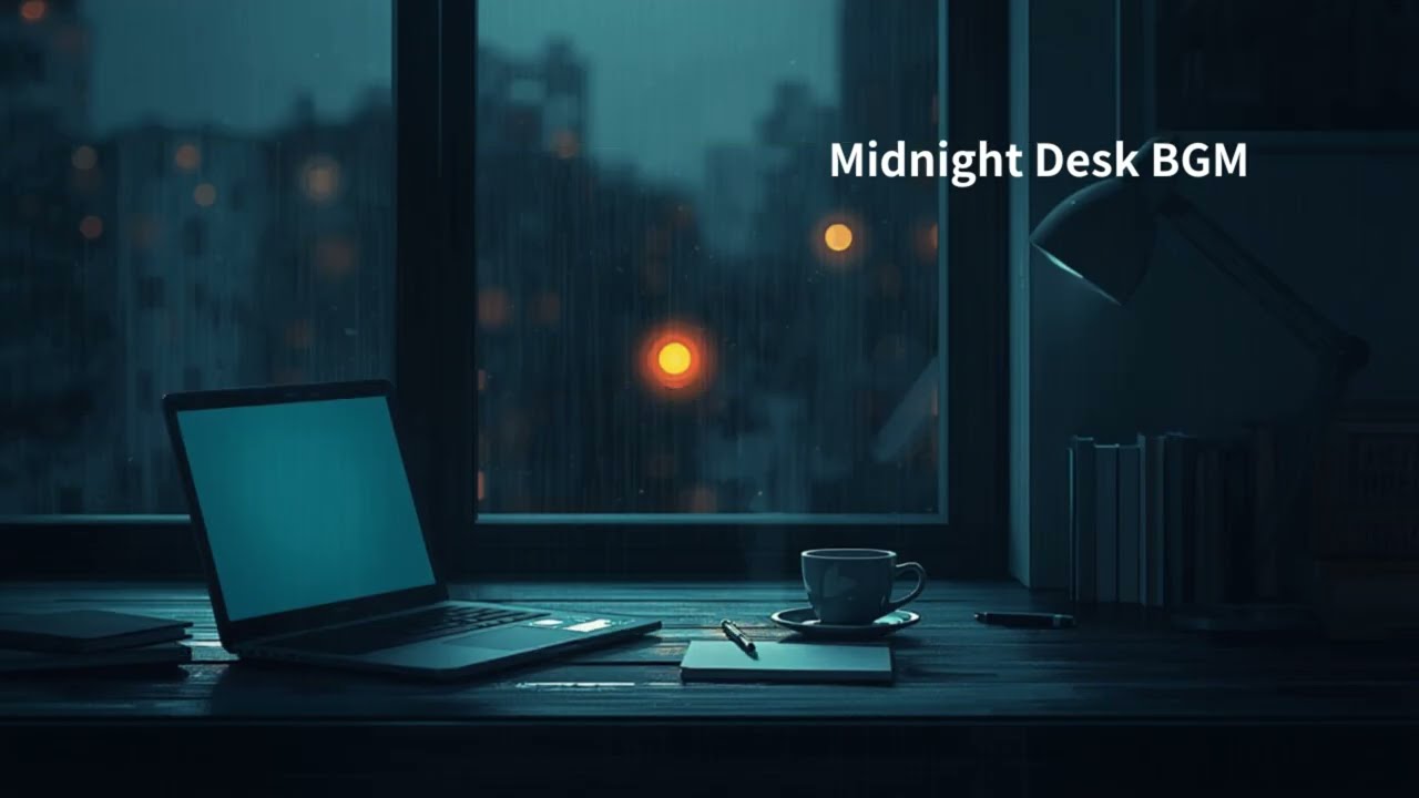 【雨音×Ambient】深い集中へ。深夜の雨と静かなデスクワークBGM｜Midnight Rain & Deep Focus BGM vol.2