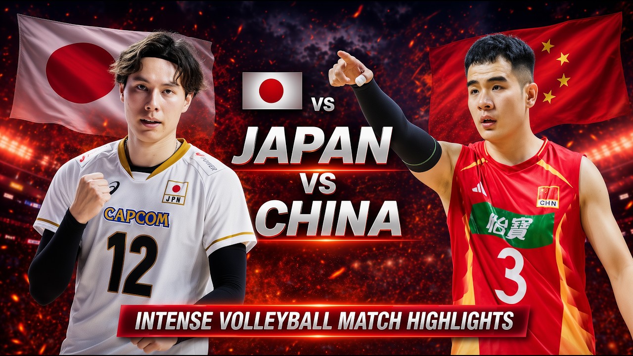 Japan vs China Epic Volleyball Highlights | Men's VNL 2026