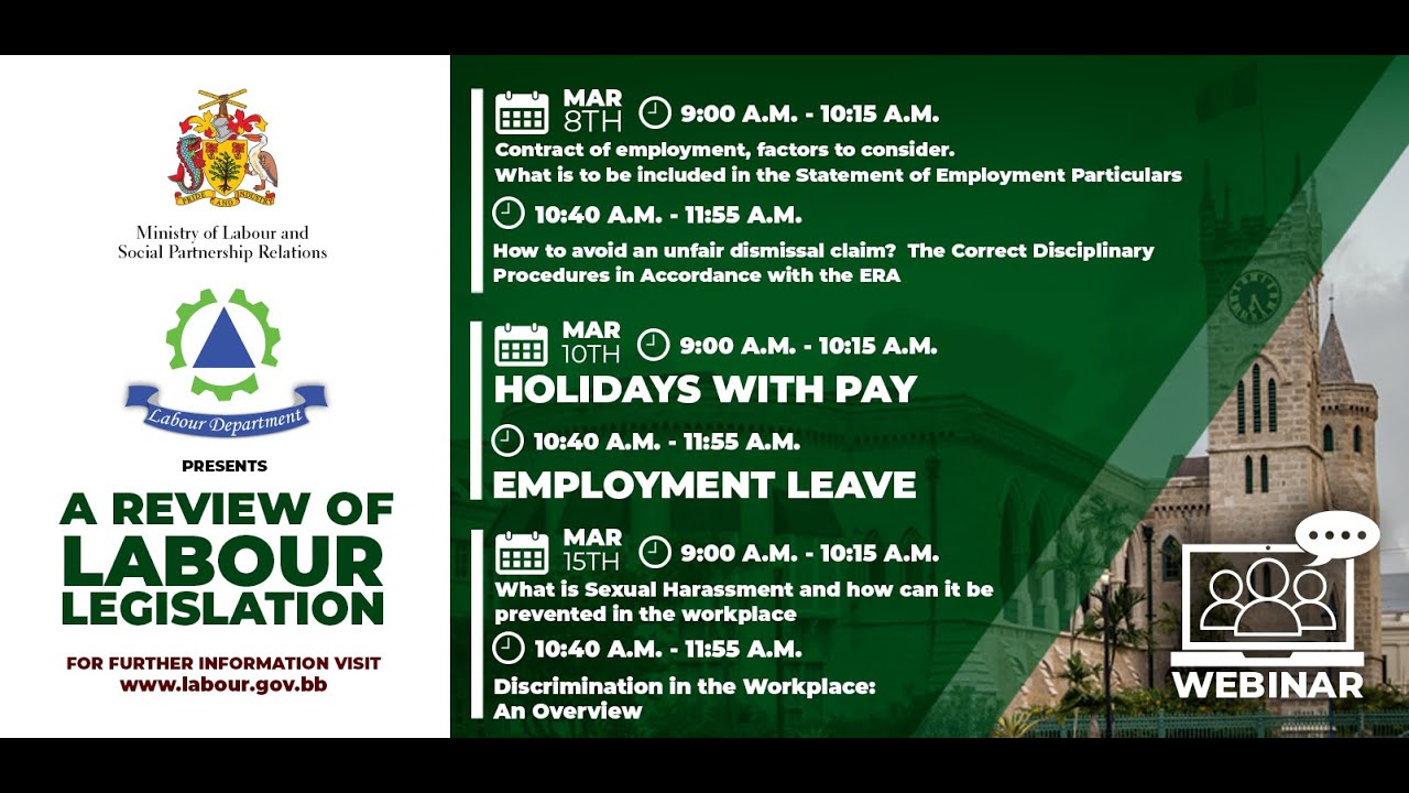A Review of Labour Legislation (Holidays With Pay, Employment Leave)