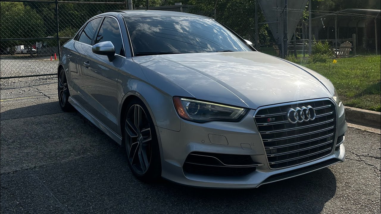 Audi S3 Upgraded intercooler and lowering springs install!