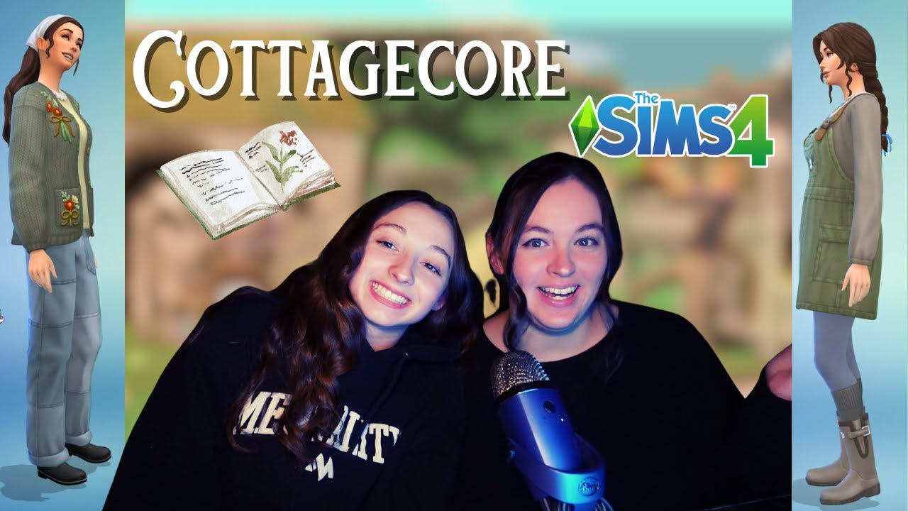 My Sister and I made Cottagecore Sims Characters!