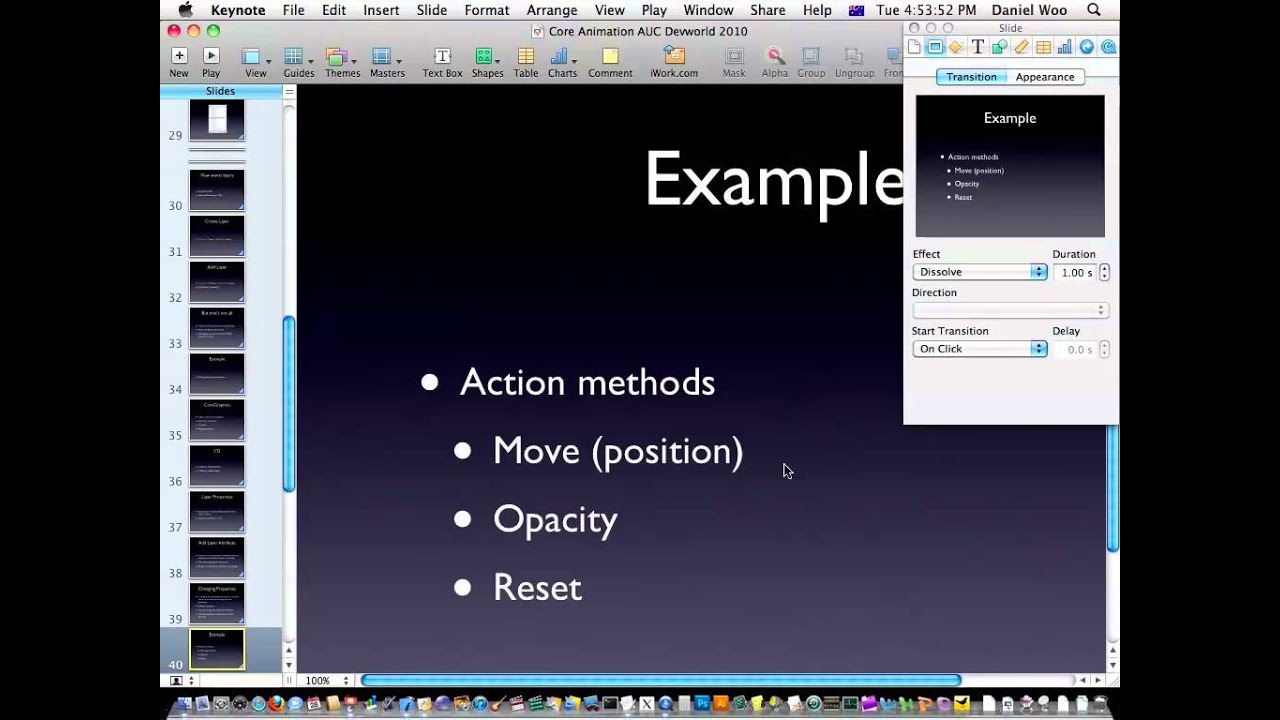 Introduction to Core Animation (/dev/world/2010)