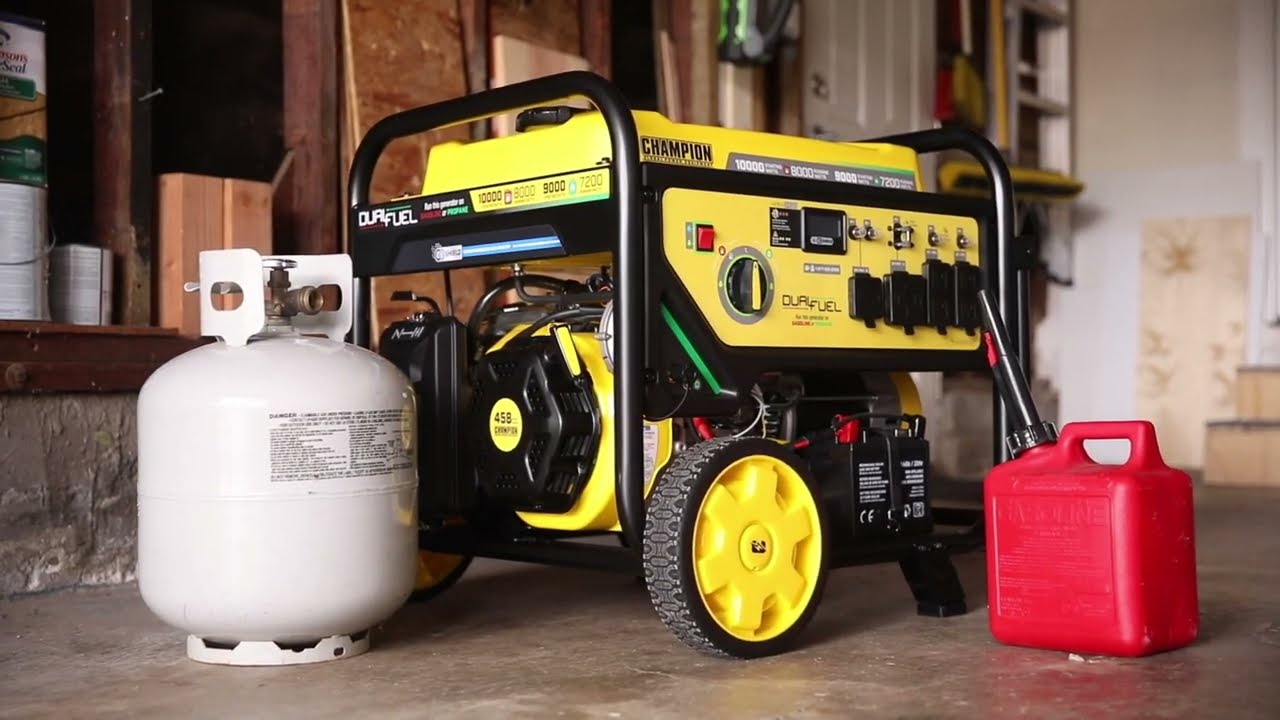 Champion 8000-Watt Dual Fuel Portable Generator with Electric Start and CO Shield&reg; (Mod. 201284)