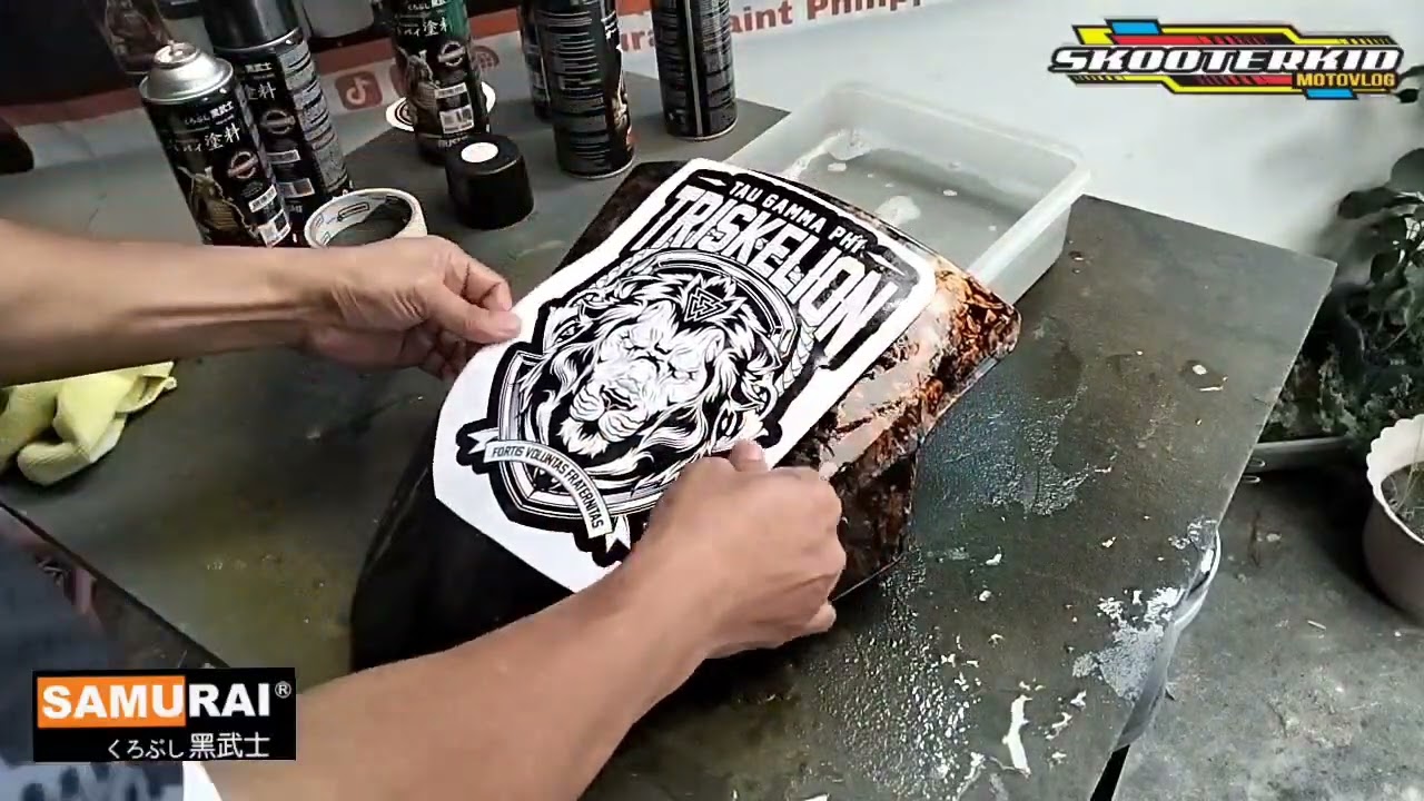TRISKELION Water Slide Decals sa windshiled ng nmax!