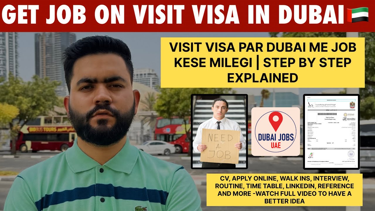 How to Get a Job on Visit Visa in Dubai  2025 🇦🇪 | Step-by-Step Guide