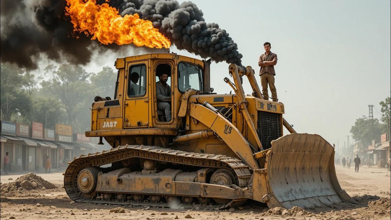 Bulldozer Engine Explosion! | Massive Fire & Full Repair Process