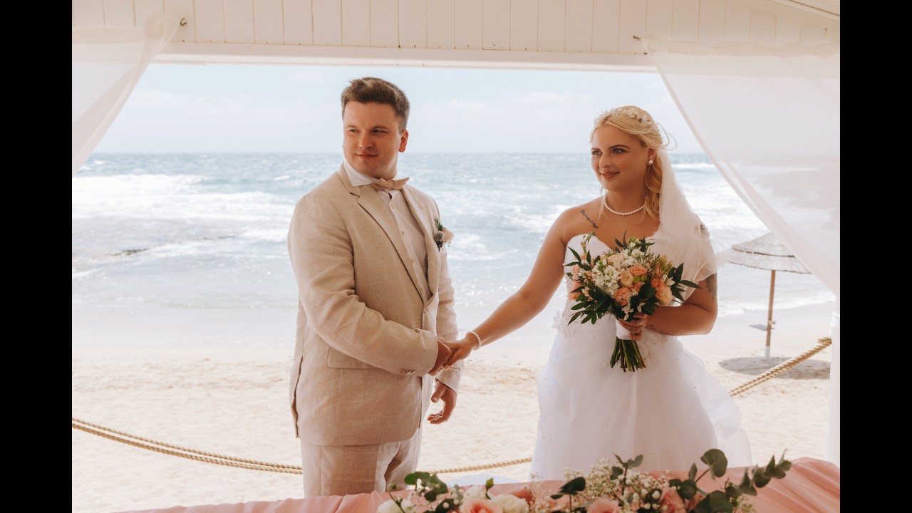 Dream Beach Wedding at Ammos Kampouri | Ayia Napa Cyprus Wedding Ceremony