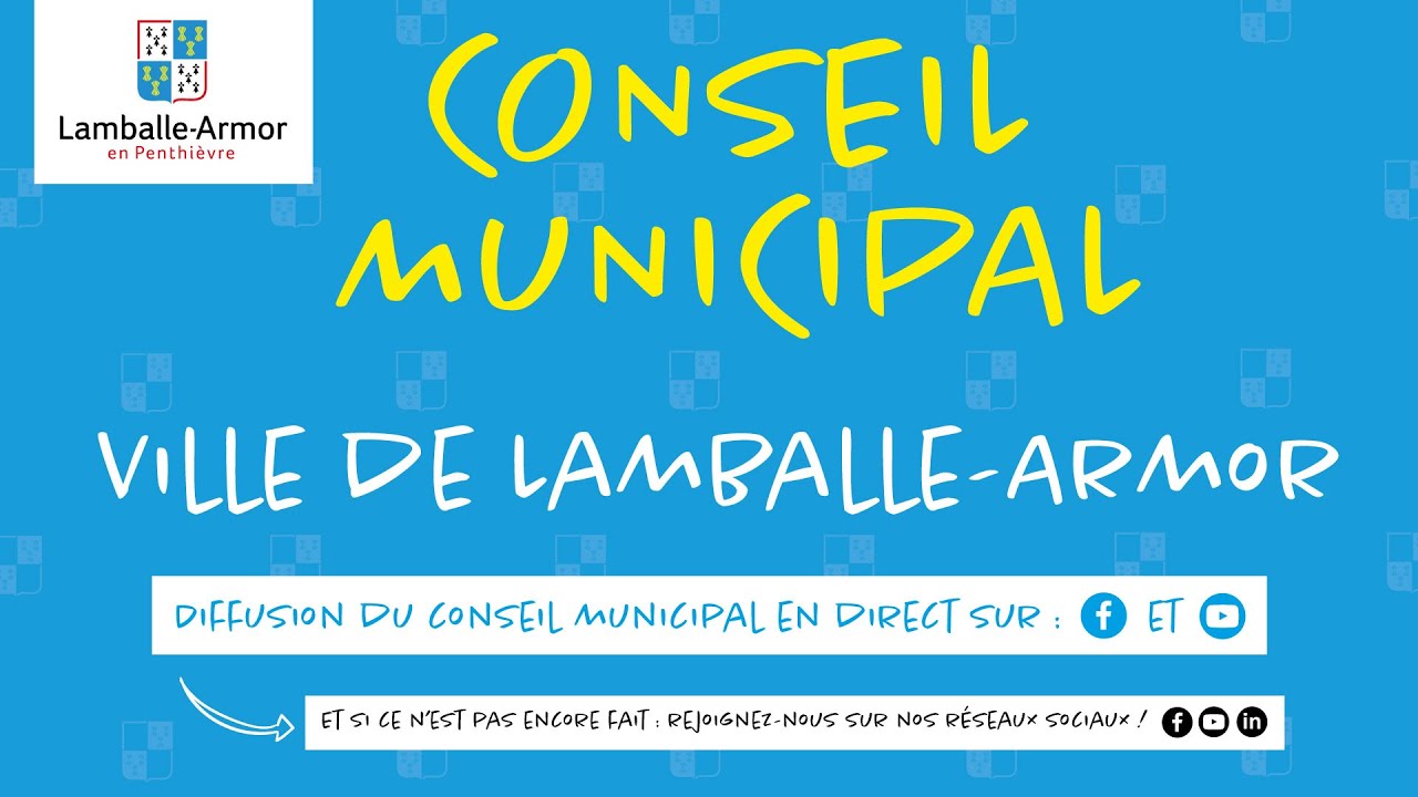 Lundi 15 juillet : conseil municipal de Lamballe-Armor
