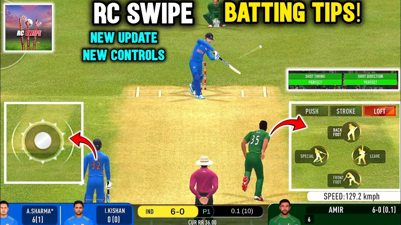 RC Swipe Batting Tips 🏏🔥 | Real Cricket Swipe Batting Tips | RC Swipe New Update