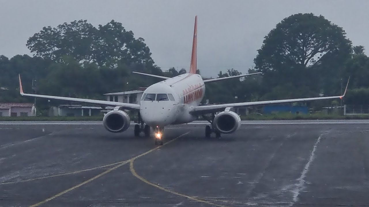 Día lluvioso en el Aeropuerto de Valera, Venezuela