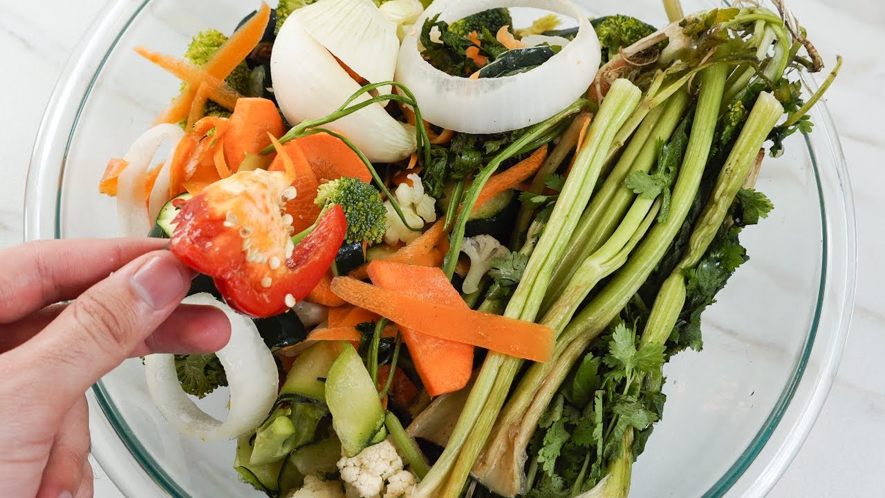 Esto es lo que hago con las sobras de las verduras y vegetales