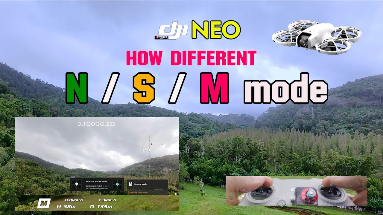 DJI NEO STRONG WIND TEST N / S / M mode | HOW TO M-MODE & RATE SETTING | FPV DRONE BEGINNER | TRICKs
