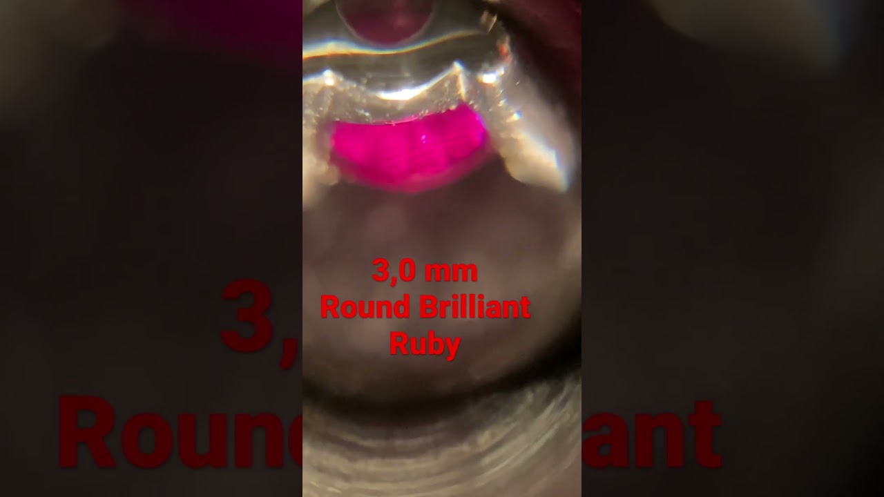 Testing Ruby Melee Round Brilliant #gemology #ruby #jewelryappraisal #jewelryeducation #jewelry TBBW