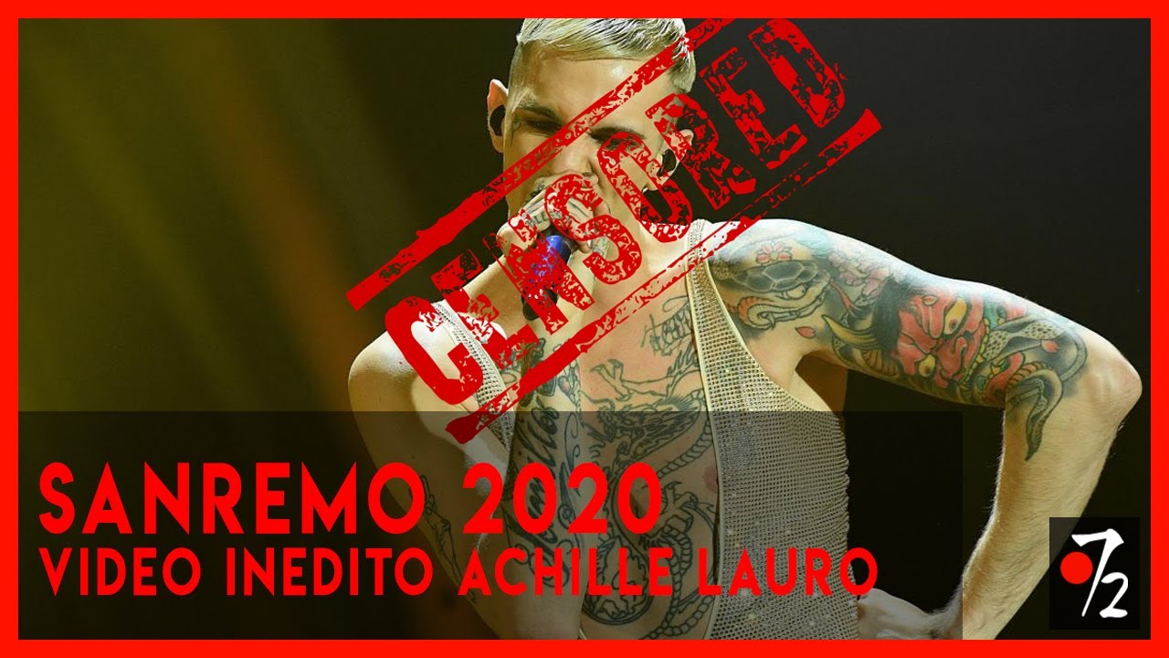 Sanremo 2020 - Video inedito Achille Lauro (PARODIA), Studio72
