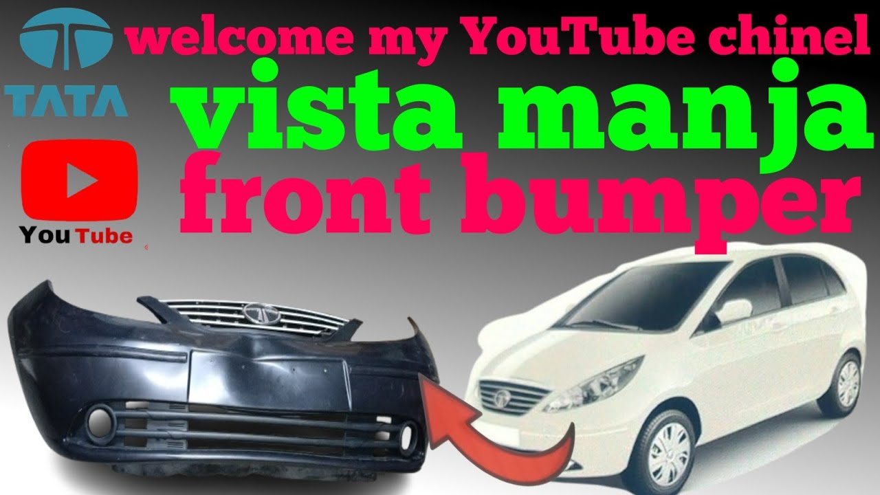 #Tata vista manja front bumper w/grill upper chrome model 2015