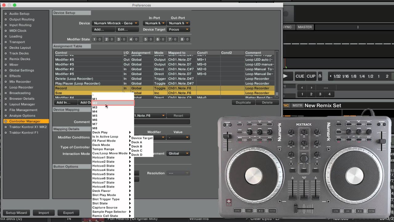 Using the Controller Manager in TRAKTOR: Mapping a Third-Party MIDI Device