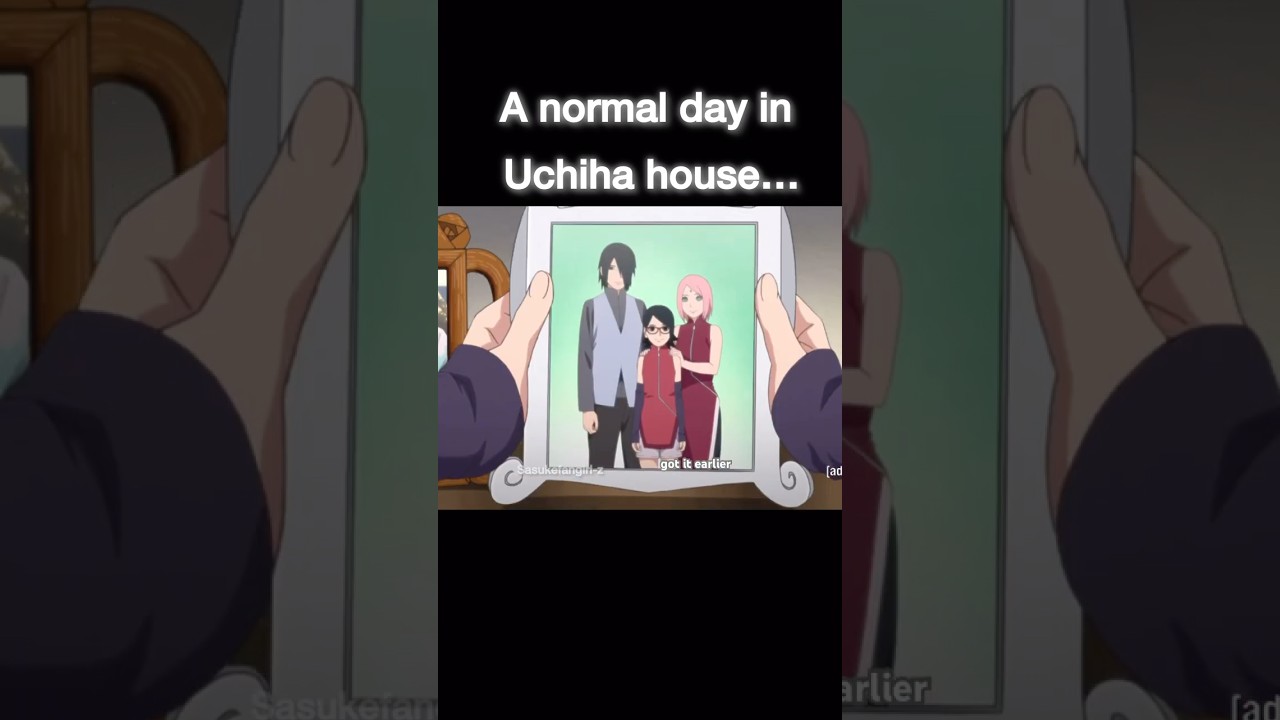 Sarada got the picture of Uchiha family✨