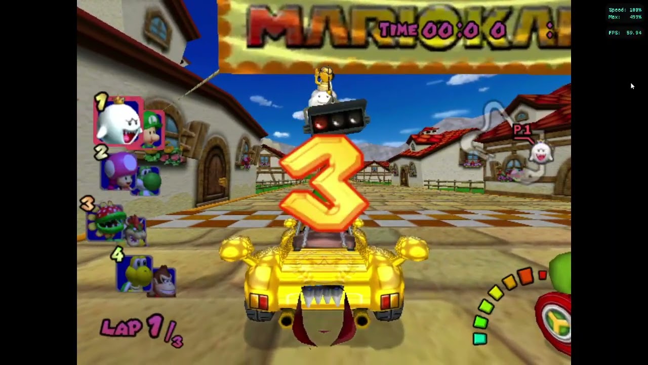 Mario kart double dash but items are random part 9