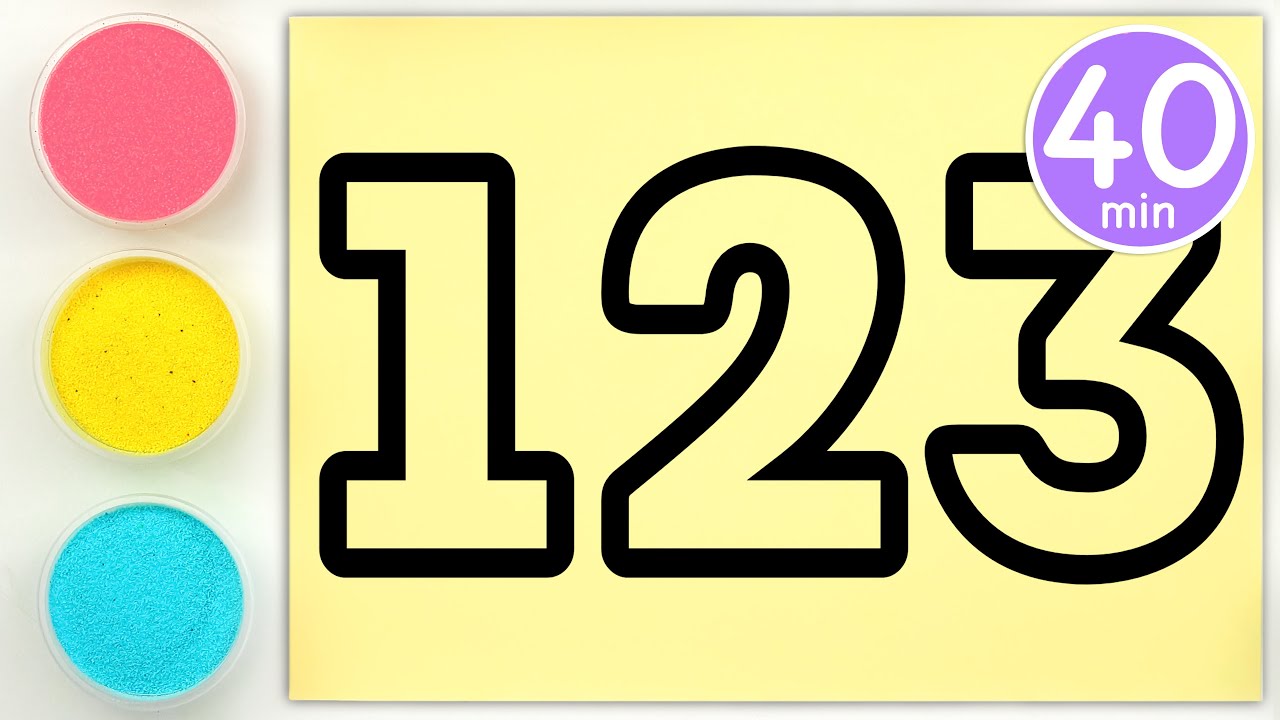 Sand painting numbers, cute girls and more kids videos