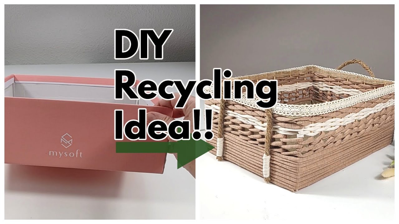 DIY - IDEA WITH A SHOEBOX - Crafts and Recycling #craft #recycle #diy